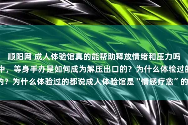 顺阳网 成人体验馆真的能帮助释放情绪和压力吗？在当今快节奏的生活中，等身手办是如何成为解压出口的？为什么体验过的都说成人体验馆是“情感疗愈”的新方式？